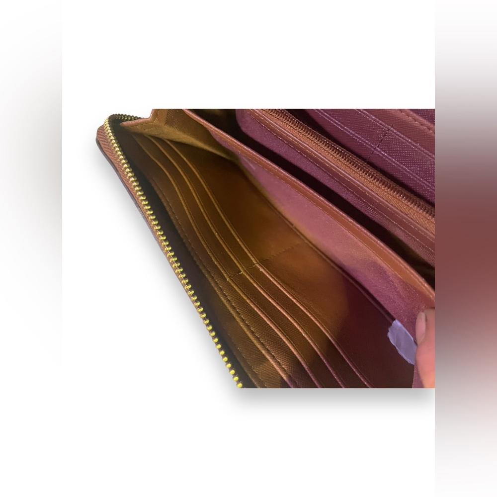 Fossil Caroline Stripe Zip Around Wallet Clutch W… - image 6